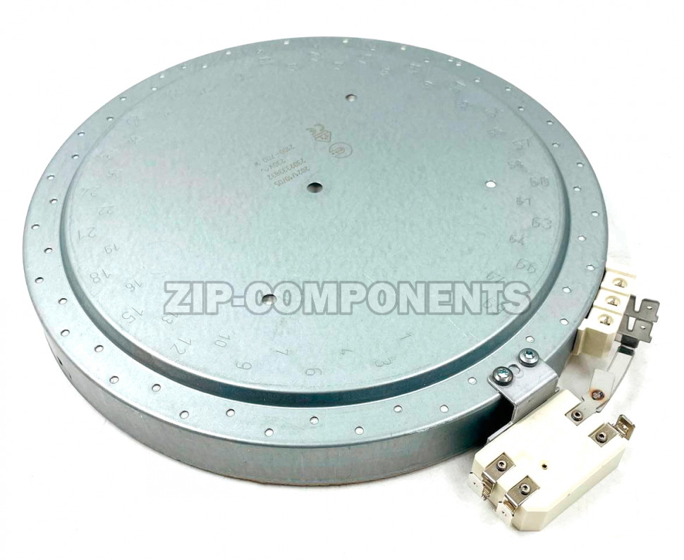 Конфорка для стеклокерамической EIKA HiLi 2100/700W D230mm плиты Whirpool 481231018895