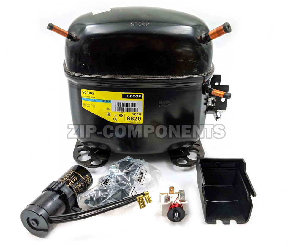 Компрессор Secop SC 18 G (R-134) (W при -23.3° 392Вт) (W при +7.2° 1645Вт) универсальный
