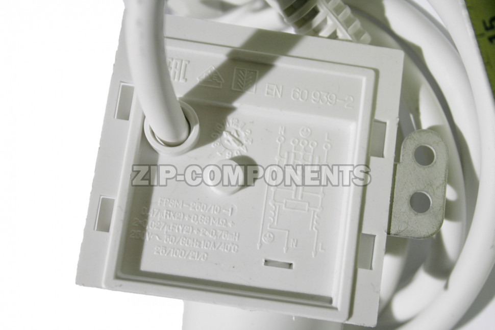 Фильтр сетевой с кабелем питания Indesit 378443, зам. 290181